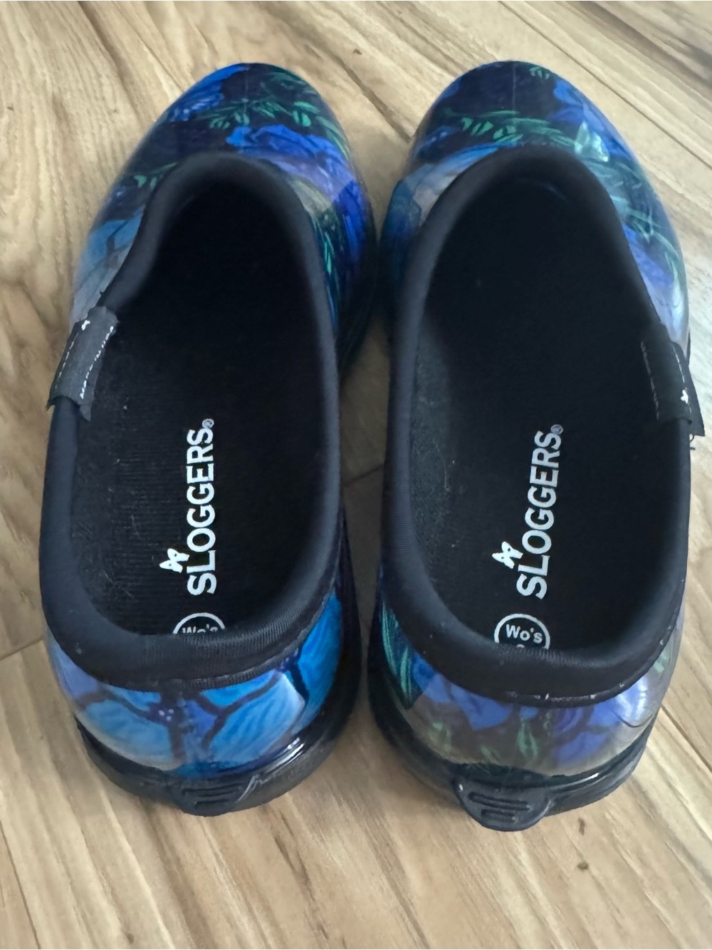 SLOGGERS Spring Surprise Blue Green Waterproof Garden ShoeClogs Women’s Size 8 - Picture 11 of 16